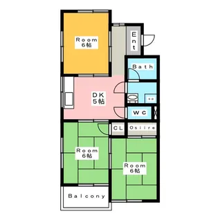 コーポ石川【3階】の間取り