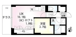 セリシエール神楽坂南町【1階】の間取り