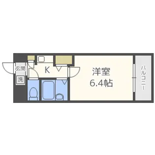 エステムコート新大阪【5階】の間取り
