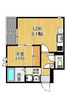 Grandtic NOZOMI【1階】の間取り