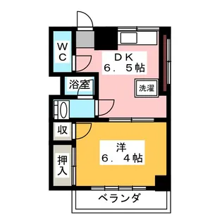 ハウシェル横吹【3階】の間取り