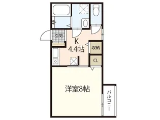 Bandiera【1階】の間取り
