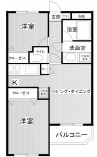 グランバリュー羽田【2階】の間取り