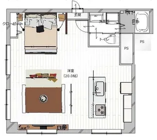 ハイライン【5階】の間取り