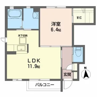 CASA Mai 虹【1階】の間取り