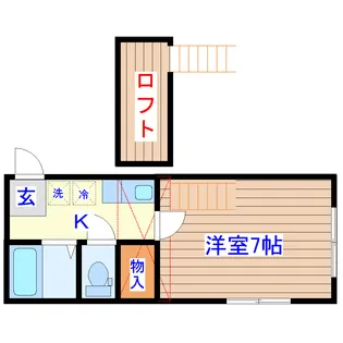 ビューパレス河原町【1階】の間取り