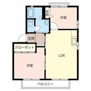 プロシードA【2階】の間取り