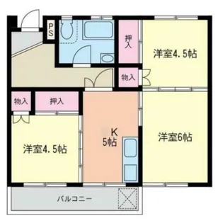 厚木サンコーポ【3階】の間取り