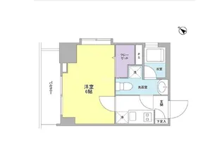 リバーレ月島【5階】の間取り
