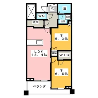 フィールド川和【2階】の間取り