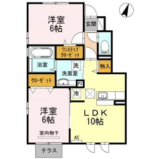 フォレストパーク道珍I【1階】の間取り