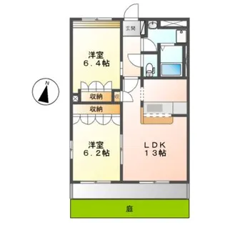 フォレストハイム【1階】の間取り