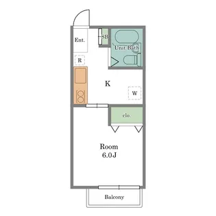 ハイツケンユー【2階】の間取り