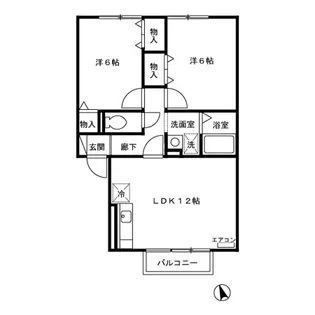 クレベール【2階】の間取り
