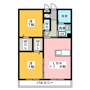 ホベン セドル【2階】の間取り
