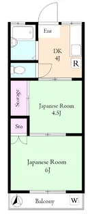 ハイム矢作【2階】の間取り