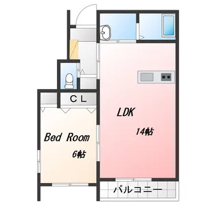 スリーM A棟【1階】の間取り