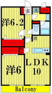 フェルックス【3階】の間取り