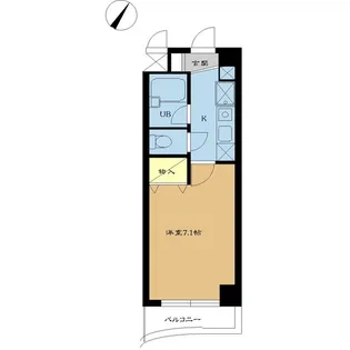 メイゾンサンセール【2階】の間取り