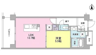 アンビエンテ経堂【4階】の間取り