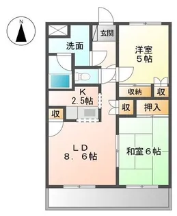 ハーツウィズASAHI【3階】の間取り