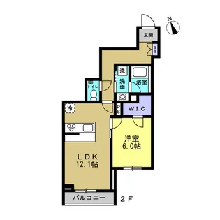 サウザン ド ドリーム ハウス【2階】の間取り