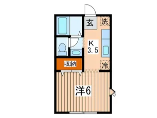 ハイツアベリア【1階】の間取り