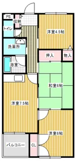 ラフォーレ天神【5階】の間取り