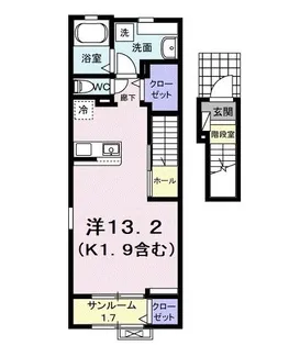 ブライト【2階】の間取り