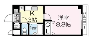 ミーテパラッツォ【3階】の間取り