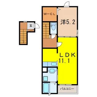 パークサイド アネックス【2階】の間取り