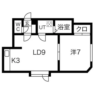 プレミエール発寒【3階】の間取り