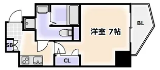 エグゼ阿倍野【4階】の間取り