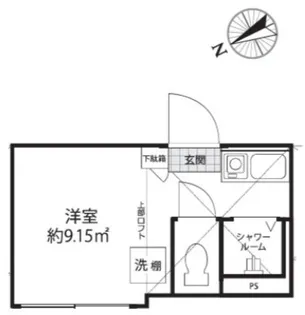 Shanti Casa 四谷若葉【1階】の間取り