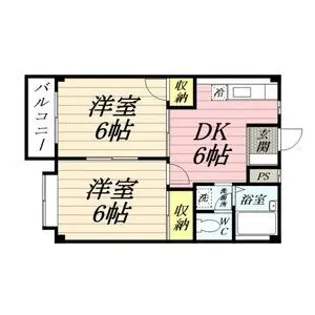 シティハイツ星野【1階】の間取り
