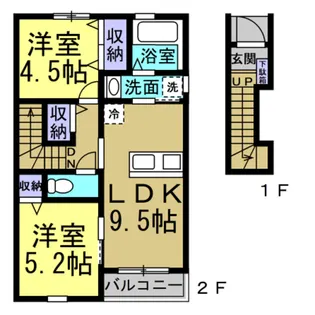 チッタ大野町【2階】の間取り