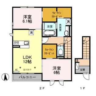 サンモール A【2階】の間取り