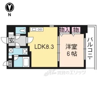 プラネシア星の子京都駅前西【2階】の間取り