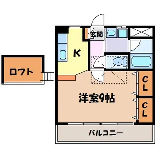 ミラシオン古渡【2階】の間取り