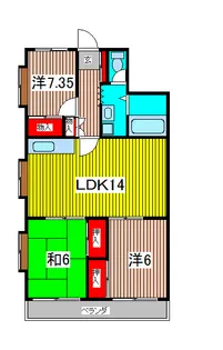 ファミーユパーチェ【3階】の間取り