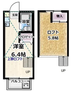 アレックスヒル【2階】の間取り