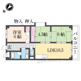 グリーンルーフコート【3階】の間取り