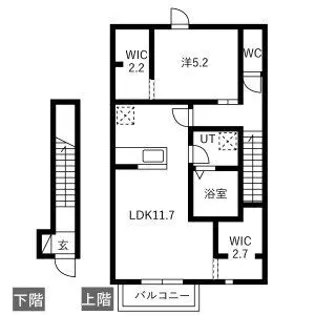 レクシア不動前【2階】の間取り