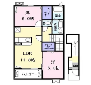 サニー レジデンス I【2階】の間取り
