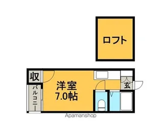 プラティ美野島【1階】の間取り