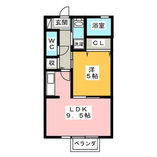 ピアハウスK【1階】の間取り