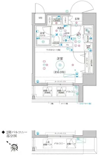 Le a横濱関内弐番館【2階】の間取り