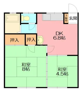 鎌田コーポ【2階】の間取り