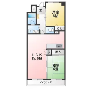 グランドゥール二方【3階】の間取り