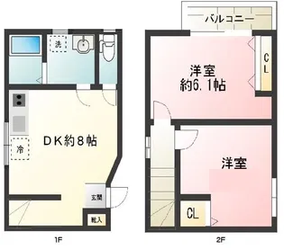 メゾネットT&S【2階】の間取り